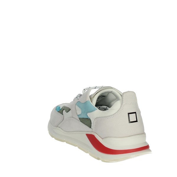 D.a.t.e. Shoes Sneakers White/Sky blue J321-FG3-DO-WH