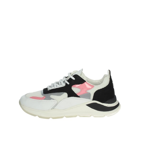 D.a.t.e. Shoes Sneakers White/Pink J321-FG2-NK-WP