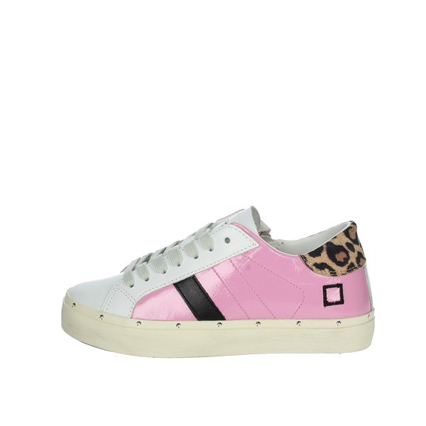 D.a.t.e. Shoes Sneakers White/Pink SS-HILL DOUBLE-155