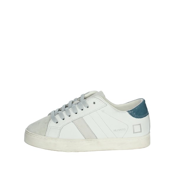 D.a.t.e. Shoes Sneakers White/Sky blue SS-HILL LOW-178