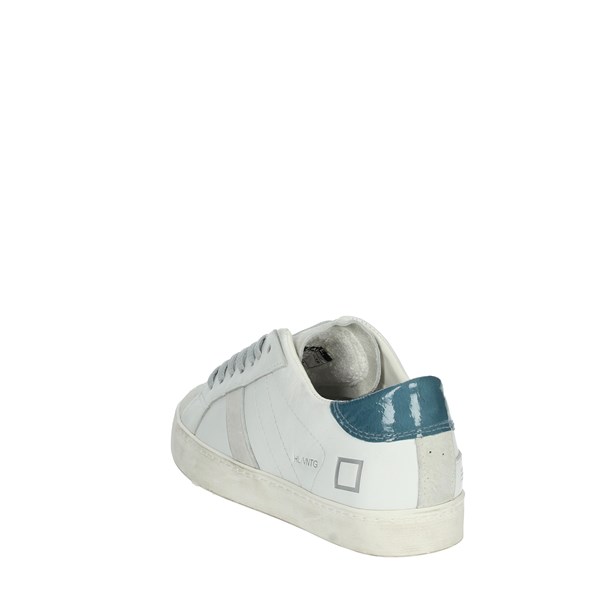 D.a.t.e. Shoes Sneakers White/Sky blue SS-HILL LOW-178