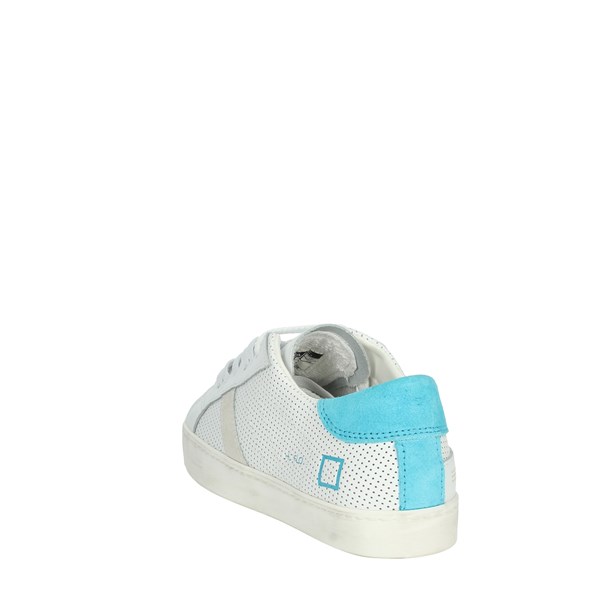 D.a.t.e. Shoes Sneakers White/Sky blue SS-HILL LOW-186