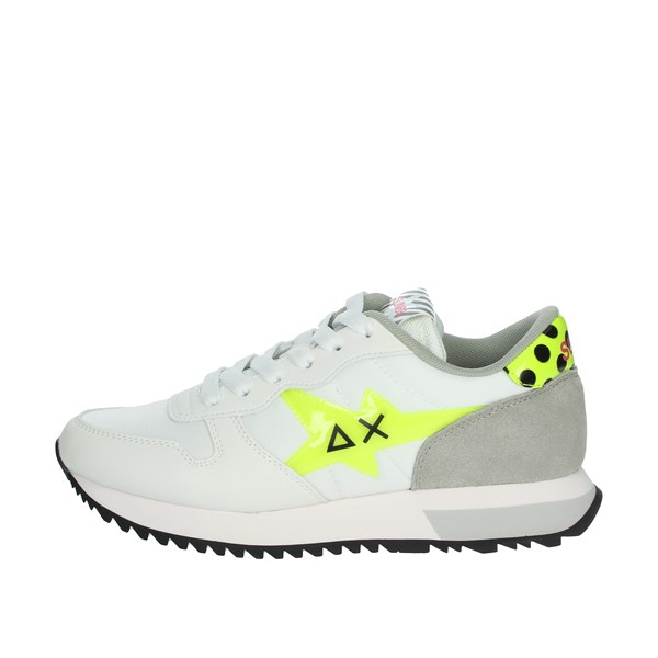Sun68 Shoes Sneakers White/Yellow/ Fluo Z32213