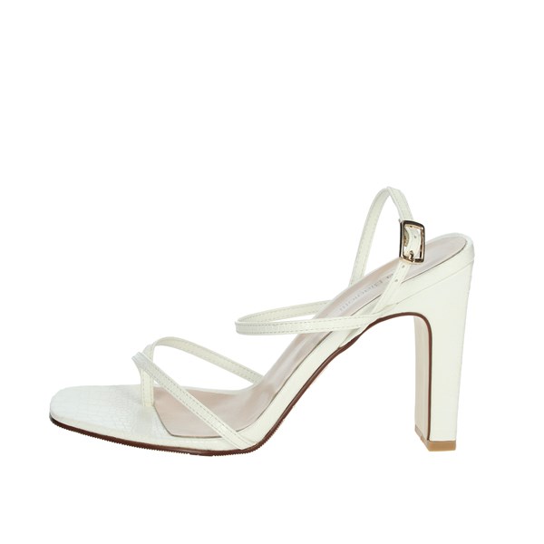 Laura Biagiotti Shoes Heeled Sandals White CAMP.46