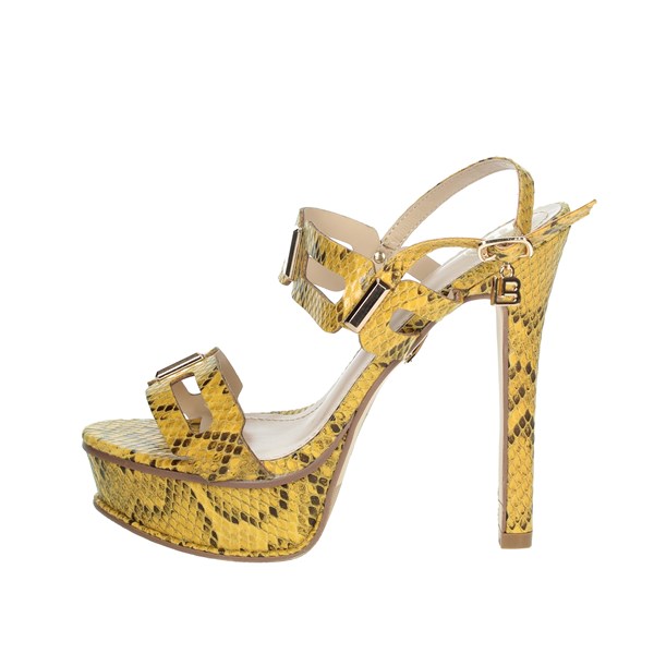 Laura Biagiotti Shoes Heeled Sandals Mustard CAMP.33
