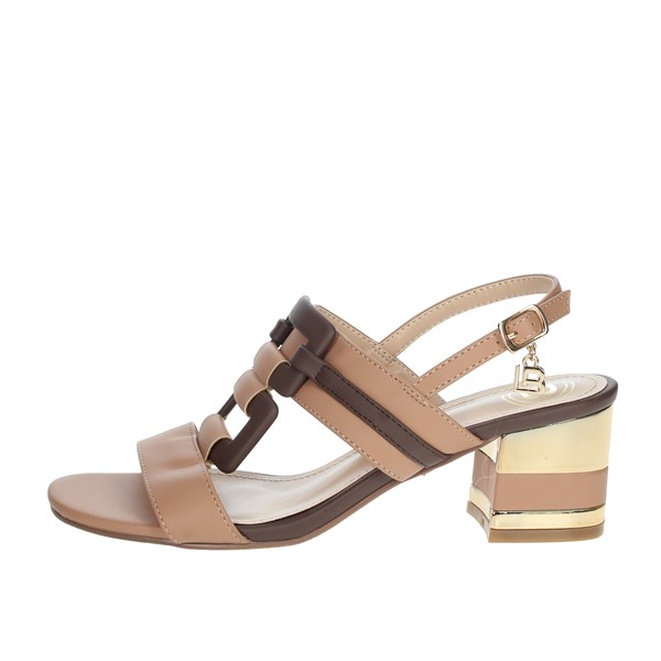 Laura Biagiotti Shoes Heeled Sandals Beige CAMP.83
