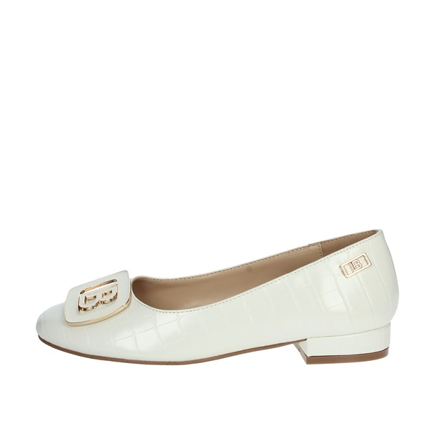 Laura Biagiotti Shoes Ballet Flats White CAMP.55