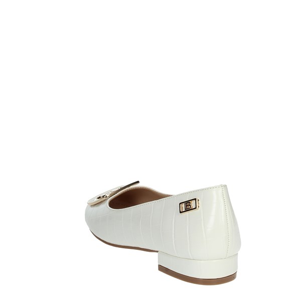 Laura Biagiotti Shoes Ballet Flats White CAMP.55