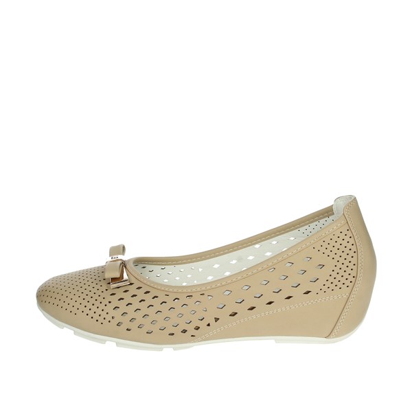 Laura Biagiotti Shoes Ballet Flats Brown Taupe CAMP.56
