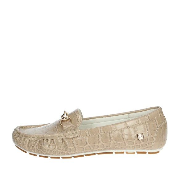 Laura Biagiotti Shoes Moccasin Beige CAMP.35