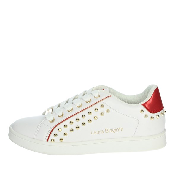 Laura Biagiotti Shoes Sneakers White/Red CAMP.106