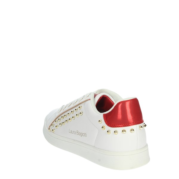 Laura Biagiotti Shoes Sneakers White/Red CAMP.106