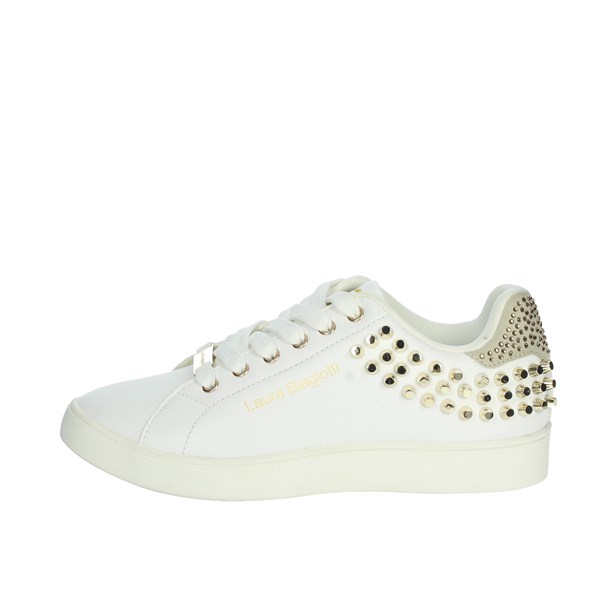 Laura Biagiotti Shoes Sneakers White/Gold CAMP.97