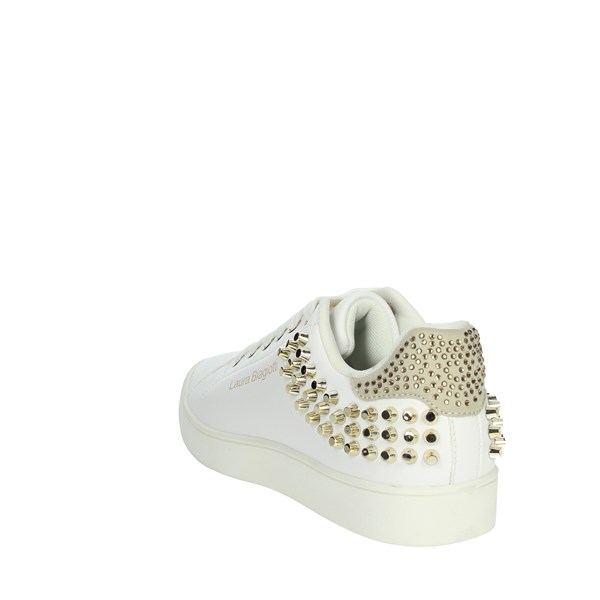 Laura Biagiotti Shoes Sneakers White/Gold CAMP.97