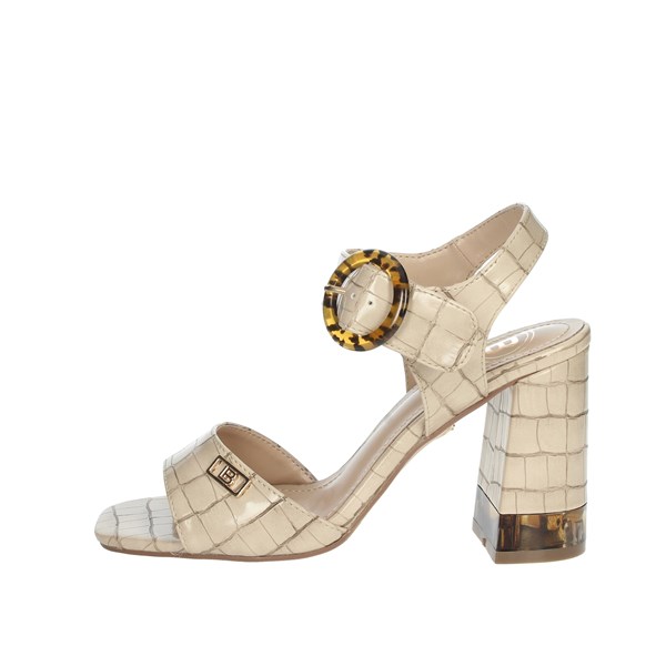 Laura Biagiotti Shoes Heeled Sandals Beige CAMP.138