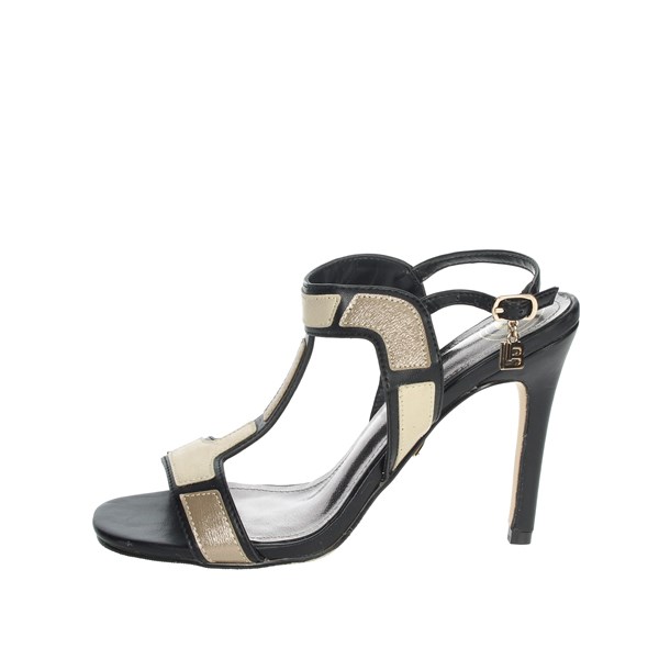 Laura Biagiotti Shoes Heeled Sandals Black/Beige CAMP.149