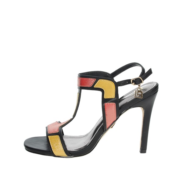 Laura Biagiotti Shoes Heeled Sandals Black/Red CAMP.141