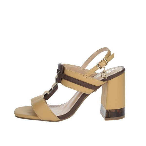 Laura Biagiotti Shoes Heeled Sandals Beige CAMP.190
