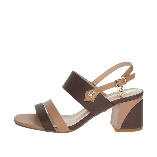 Laura Biagiotti Shoes Heeled Sandals Brown/Beige CAMP.135