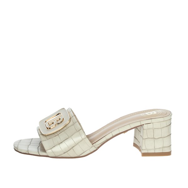 Laura Biagiotti Shoes Heeled Slippers Beige CAMP.178