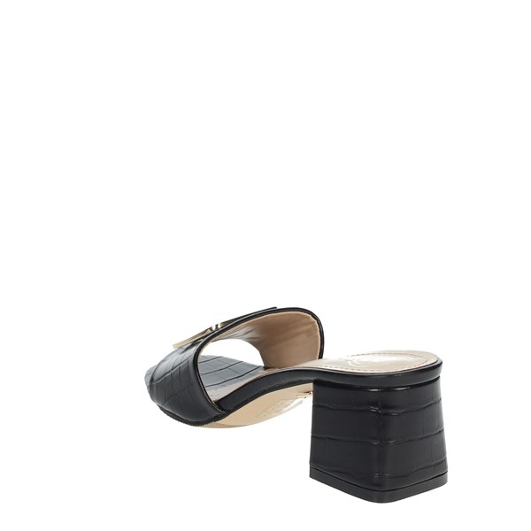 Laura Biagiotti Shoes Heeled Slippers Black CAMP.23