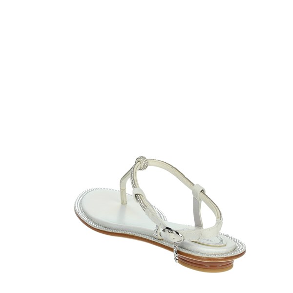 Laura Biagiotti Shoes Flip Flops Silver CAMP.24