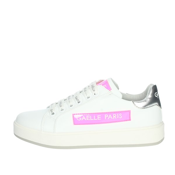 Gaelle Paris Shoes Sneakers White/Fuchsia G-1372