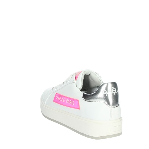 Gaelle Paris Shoes Sneakers White/Fuchsia G-1372