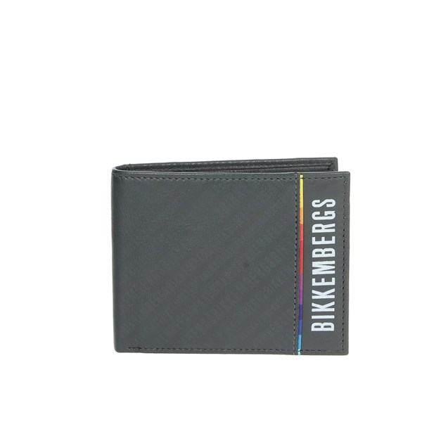 Bikkembergs Accessories Wallet Charcoal grey E2CPME3H3043
