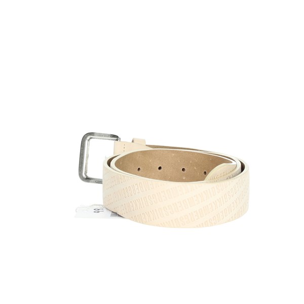 Bikkembergs Accessories Belt Creamy white E35.110