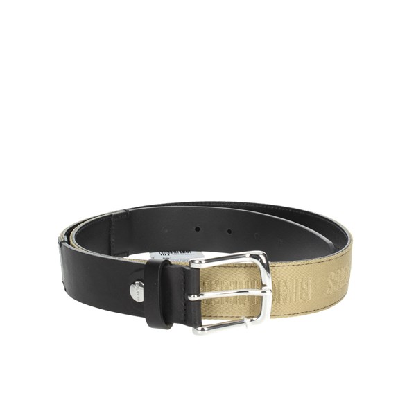 Bikkembergs Accessories Belt Black/Brown Taupe E35.122