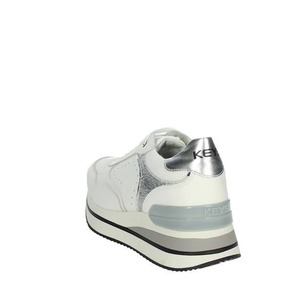 Keys Shoes Sneakers White/Silver K-6040