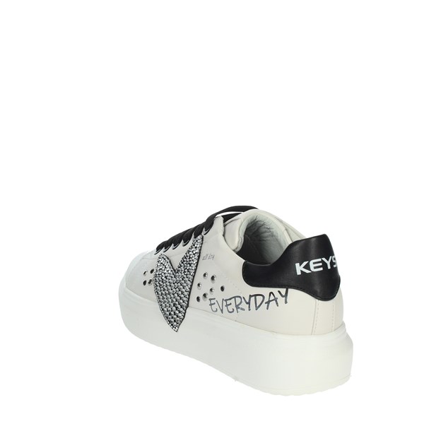 Keys Shoes Sneakers White/Black K-6005