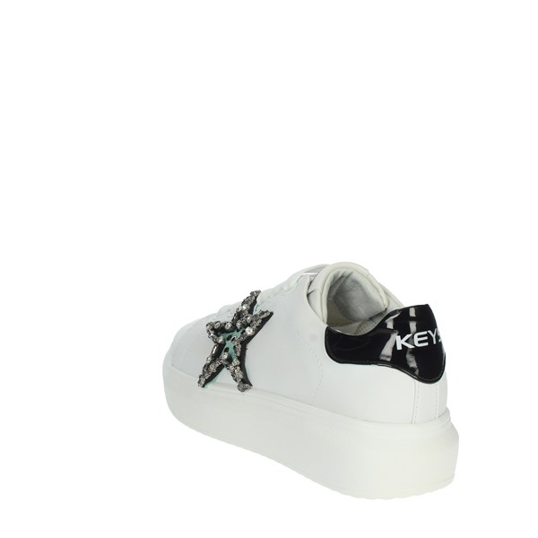 Keys Shoes Sneakers White/Black K-6006