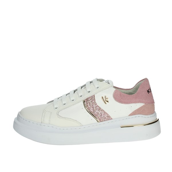 Keys Shoes Sneakers White/Pink K-6062