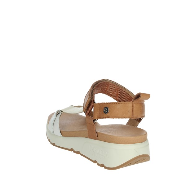 Carmela Shoes Platform Sandals Brown leather 68495