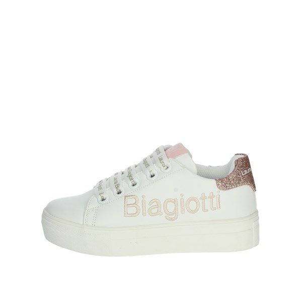 Laura Biagiotti Love Shoes Sneakers White/Light dusty pink 7823