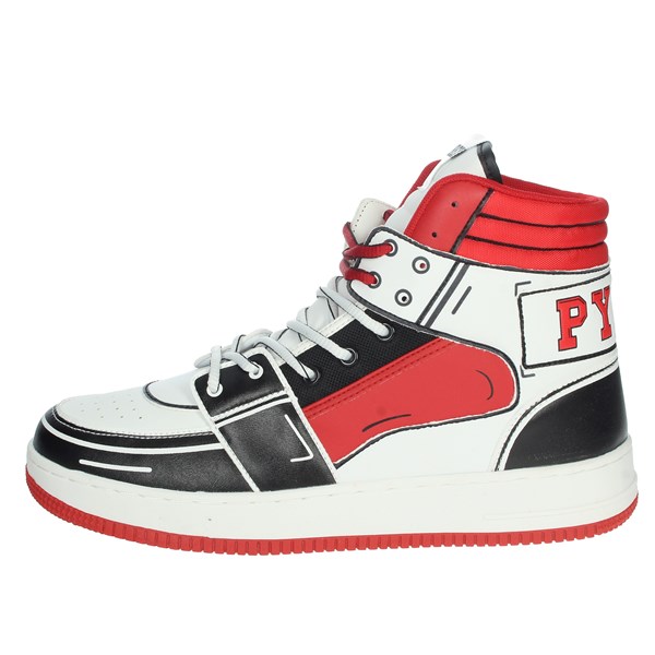 Pyrex Shoes Sneakers White/Black/Red PY80701