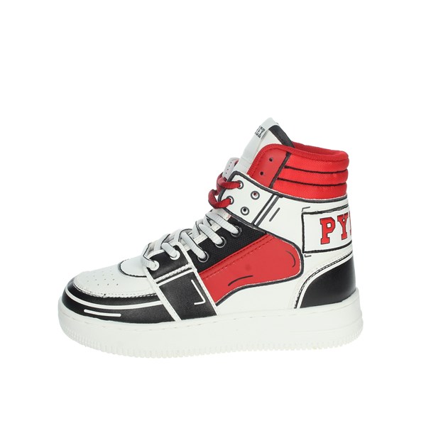 Pyrex Shoes Sneakers White/Black/Red PYK80738