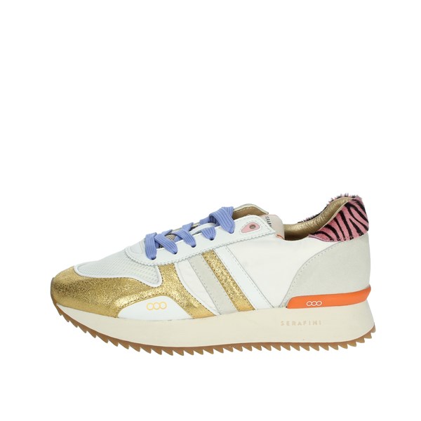 Serafini Shoes Sneakers White/Gold SNEAKERS 36