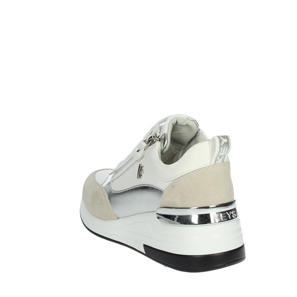 Keys Shoes Sneakers White/Silver K-6022