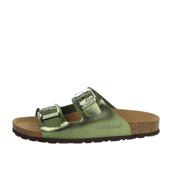 Grunland Shoes Flat Slippers Green CB2425-40