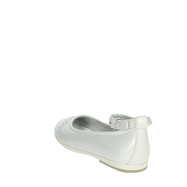 4us Paciotti Shoes Ballet Flats White/Silver 41081