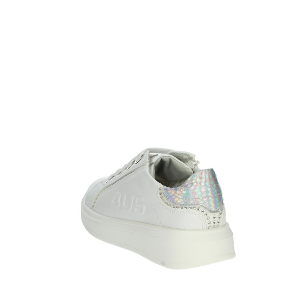 4us Paciotti Shoes Sneakers White/Silver 41001