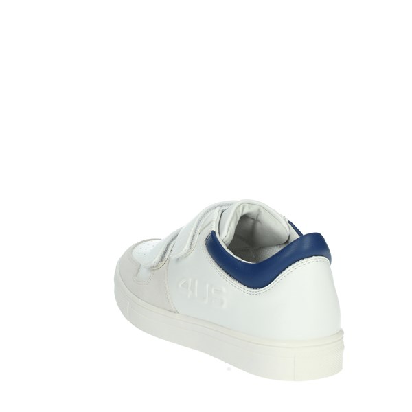 4us Paciotti Shoes Sneakers White/Light-blue 41020