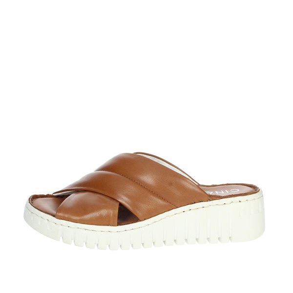 Cinzia Soft Shoes Platform Slippers Brown leather PQ108215444