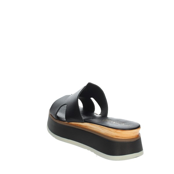 Cinzia Soft Shoes Platform Slippers Black CB65374M