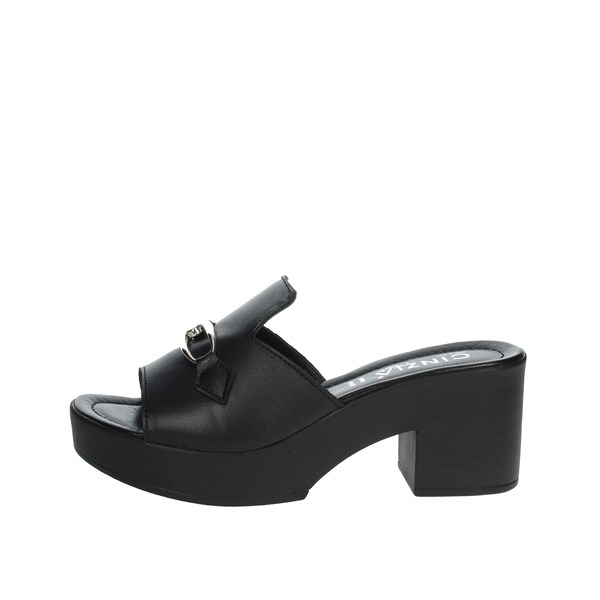 Cinzia Soft Shoes Heeled Slippers Black IAF203149