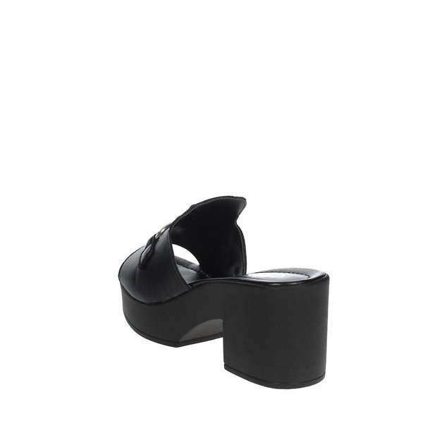 Cinzia Soft Shoes Heeled Slippers Black IAF203149
