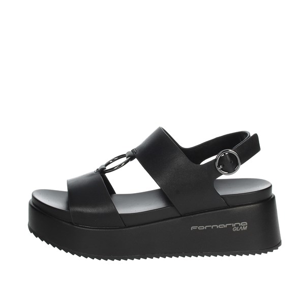 Fornarina Shoes Platform Sandals Black ELIZABETH